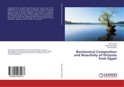 Biochemical Composition and Bioactivity of Dictyota from Egypt