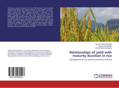 Relationships of yield with maturity duration in rice