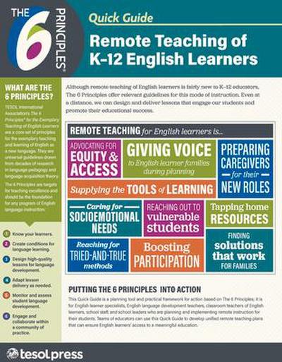 The 6 Principles Quick Guide: Remote Teaching of K-12 English Learners