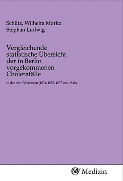 Vergleichende statistische Übersicht der in Berlin vorgekommenen Cholerafälle