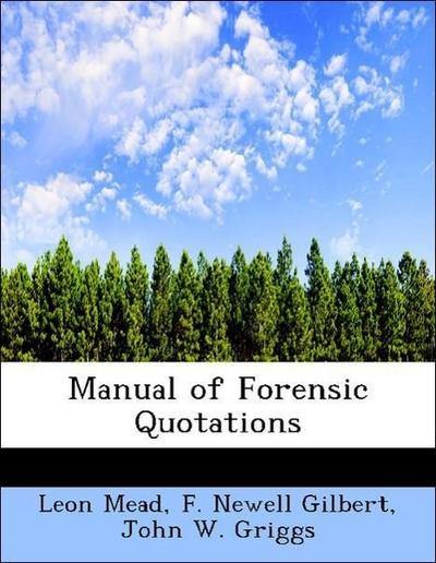 Manual of Forensic Quotations