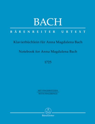 Klavierbüchlein für Anna Magdalena Bach (1725), mit Fingersätzen, Klavier