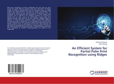 An Efficient System for Partial Palm Print Recognition using Ridges