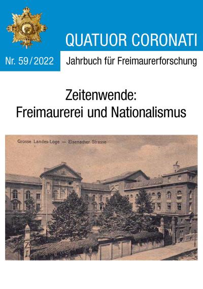 Quatuor Coronati Jahrbuch für Freimaurerforschung Nr. 59/2022