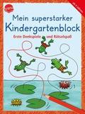 Mein superstarker Kindergartenblock. Erste Denkspiele und Rätselspaß von Katja Schmiedeskamp