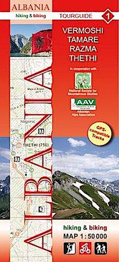 Albania hiking & biking 1:50000