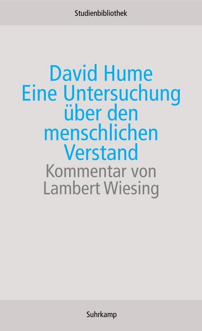 Eine Untersuchung über den menschlichen Verstand