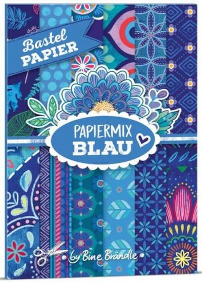 Papiermix Blau