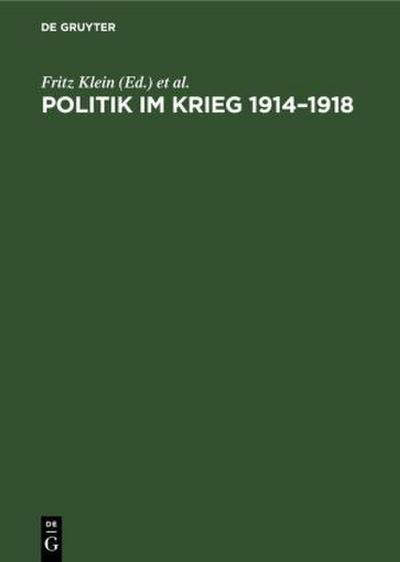 Politik im Krieg 1914-1918