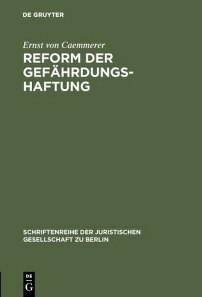 Reform der Gefährdungshaftung