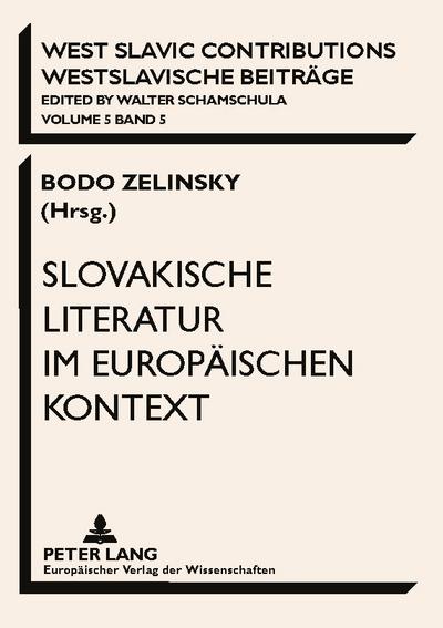 Slovakische Literatur im europäischen Kontext