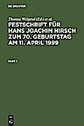 Festschrift für Hans Joachim Hirsch zum 70.Geburtstag am 11.April 1999