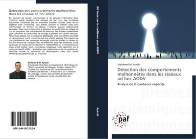 Détection des comportements malhonnêtes dans les réseaux ad hoc AODV