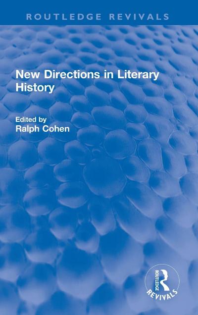 New Directions in Literary History