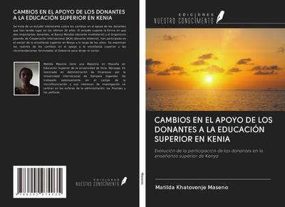 CAMBIOS EN EL APOYO DE LOS DONANTES A LA EDUCACIÓN SUPERIOR EN KENIA