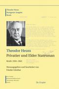 Theodor Heuss, Privatier und Elder Statesman