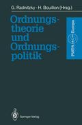 Ordnungstheorie und Ordnungspolitik