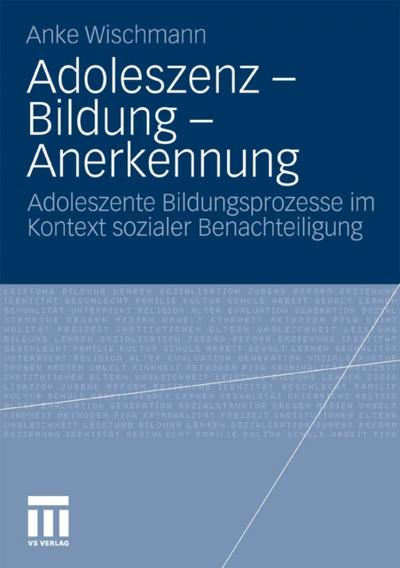 Adoleszenz - Bildung - Anerkennung