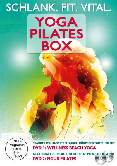 Schlank. Fit. Vital. Yoga Pilates Box, 2 DVD