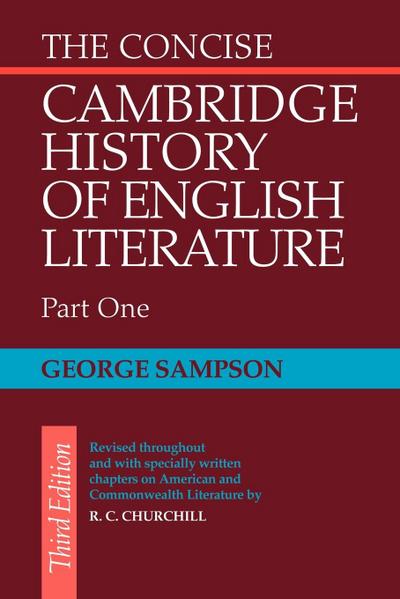 Concise Cambridge History of English             Literature