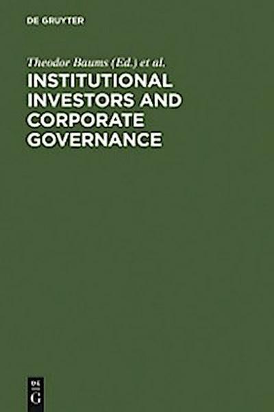 Institutional Investors and Corporate Governance
