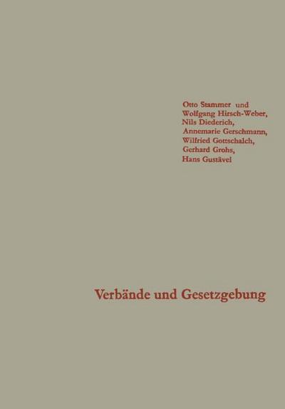 Verbände und Gesetzgebung