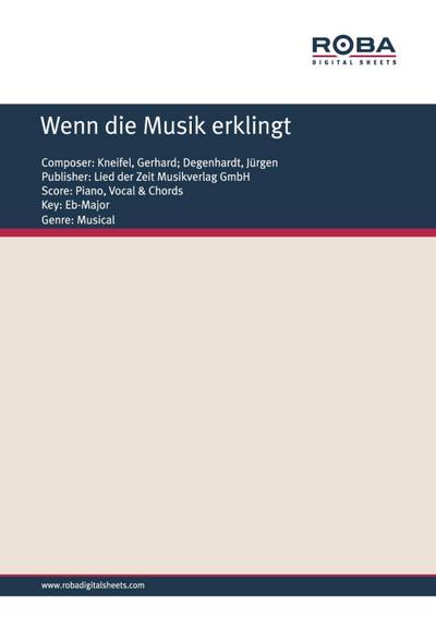 Wenn die Musik erklingt