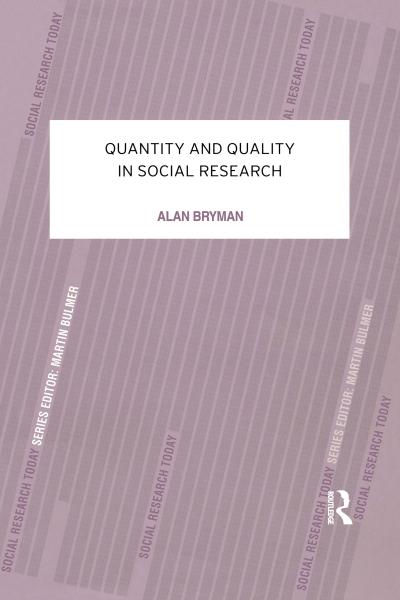 Quantity and Quality in Social Research