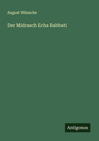 Der Midrasch Echa Rabbati