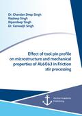 Effect of tool pin profile on microstructure and m