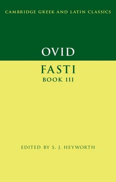 Ovid: Fasti Book 3