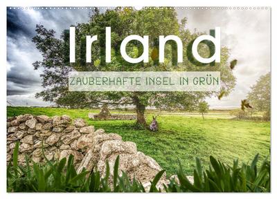 Irland - Zauberhafte Insel in grün (Wandkalender 2026 DIN A2 quer), CALVENDO Monatskalender