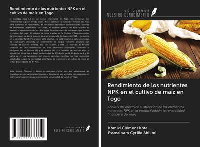 Rendimiento de los nutrientes NPK en el cultivo de maíz en Togo