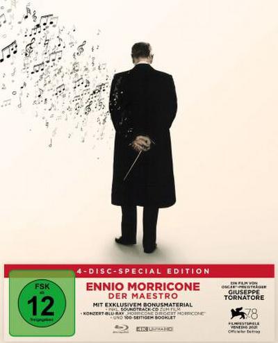 Ennio Morricone - Der Maestro, 1 4K UHD-Blu-ray + 2 Blu-ray + 1 Audio-CD (Special Edition)
