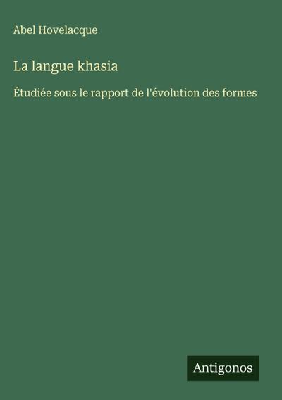 La langue khasia