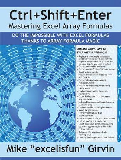 Ctrl+shift+enter Mastering Excel Array Formulas