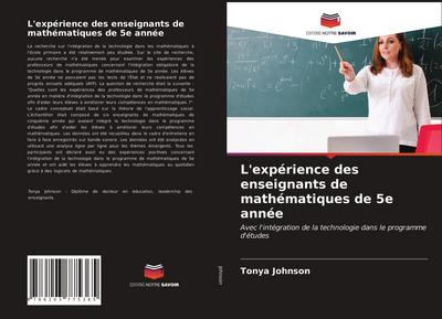 L’expérience des enseignants de mathématiques de 5e année
