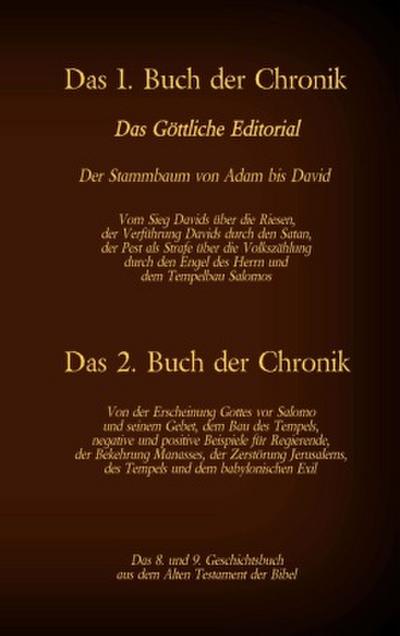 Das 8. und 9. Geschichtsbuch aus dem Alten Testament der Bibel
