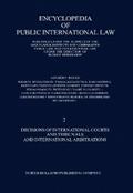 Decisions of International Courts and Tribunals and International Arbitrations
