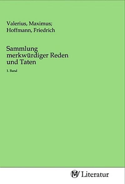 Sammlung merkwürdiger Reden und Taten