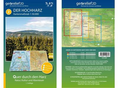 Wanderkarte Der Hochharz 1:50.000