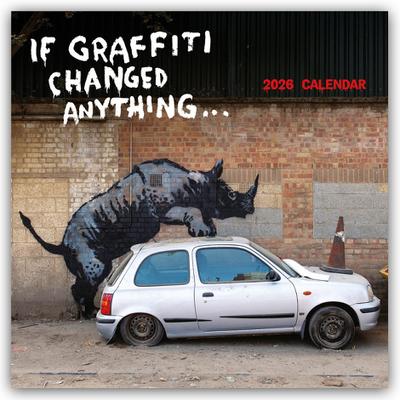 Banksy - If Graffiti changed Anything 2026 - 12-Monatskalender