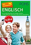 PONS All Inclusive Englisch: Der schnelle Sprachkurs für Anfänger mit Buch, 3 Audio+MP3-CDs, Wortschatz-App und Reise-Sprachführer