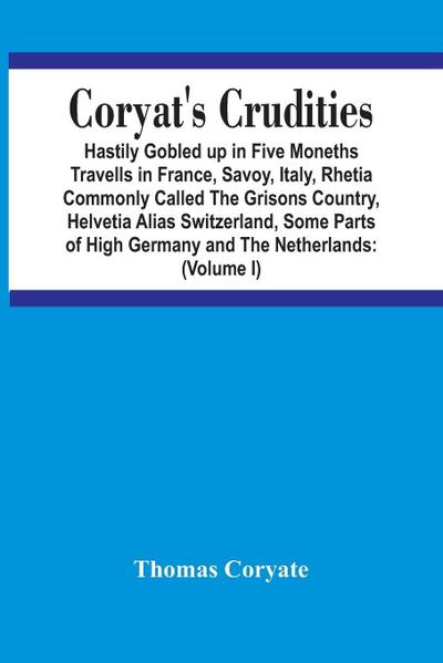 Coryat’S Crudities