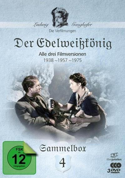 Der Edelweißkönig (1938, 1957, 1975), 3 DVDs