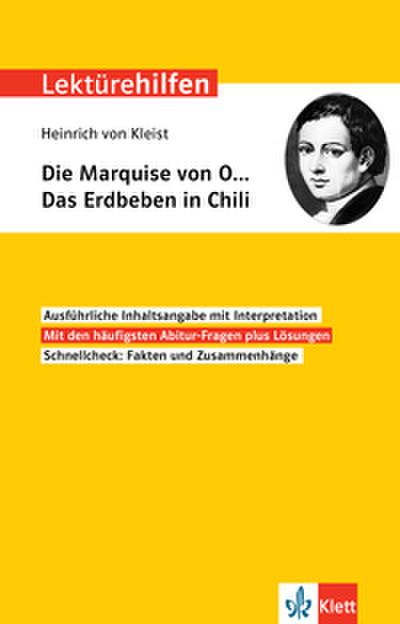 Klett Lektürehilfen Heinrich von Kleist, Die Marquise von O Das Erdbeben in Chili