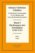 Dichtungen der Schuljahre 1710-1715