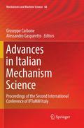 Advances in Italian Mechanism Science