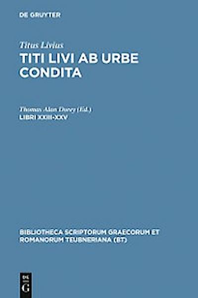 Libri XXIII-XXV