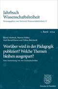 Worüber wird in der Pädagogik publiziert? Welche Themen bleiben ausgespart? von Bernd Ahrbeck | Ebook